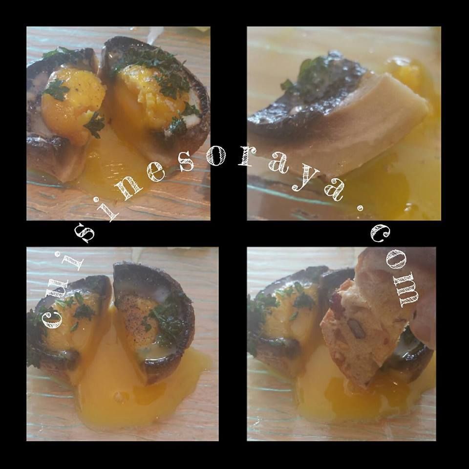 Champignon farci à l'oeuf