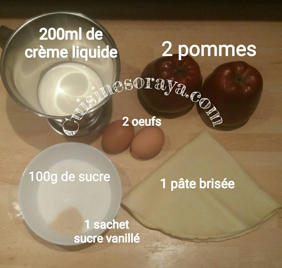 Tarte aux pommes alsacienne