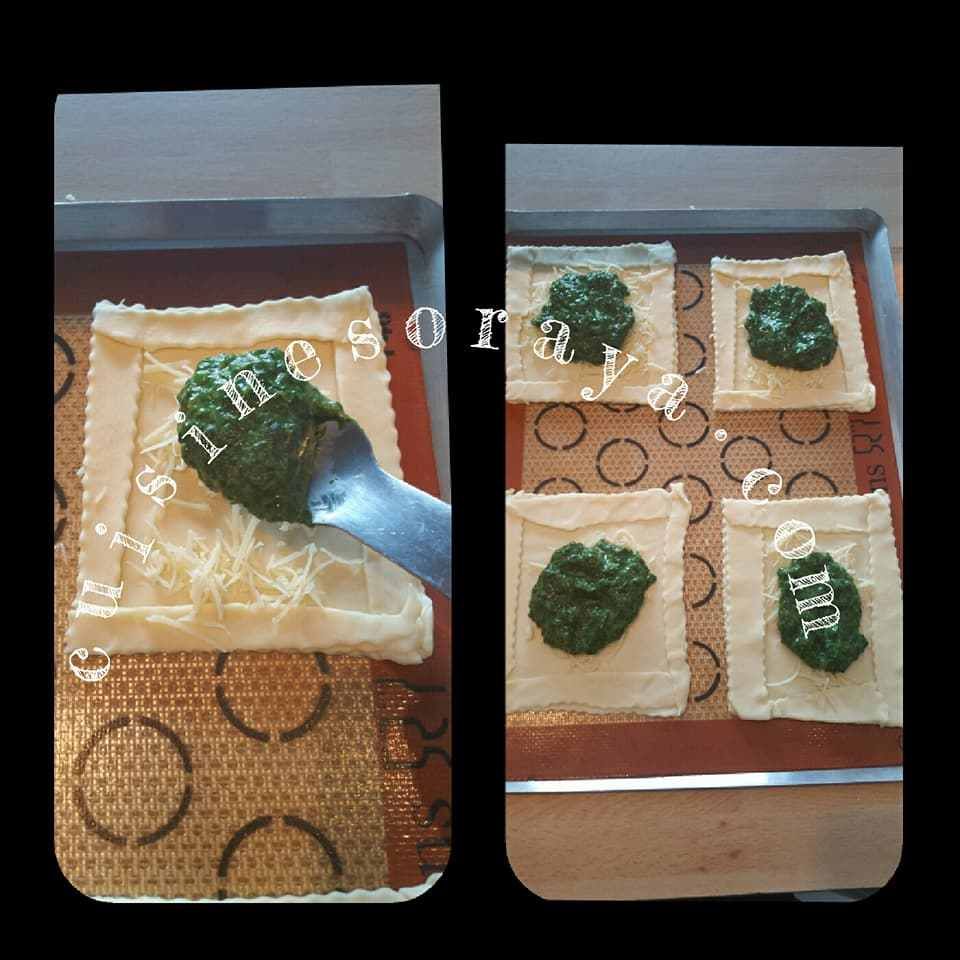 Feuilletés épinards et chèvre