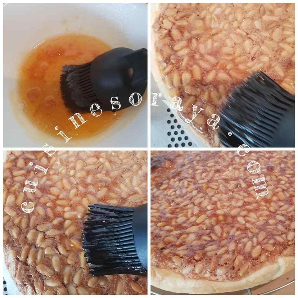 Tarte aux pignons et amandes