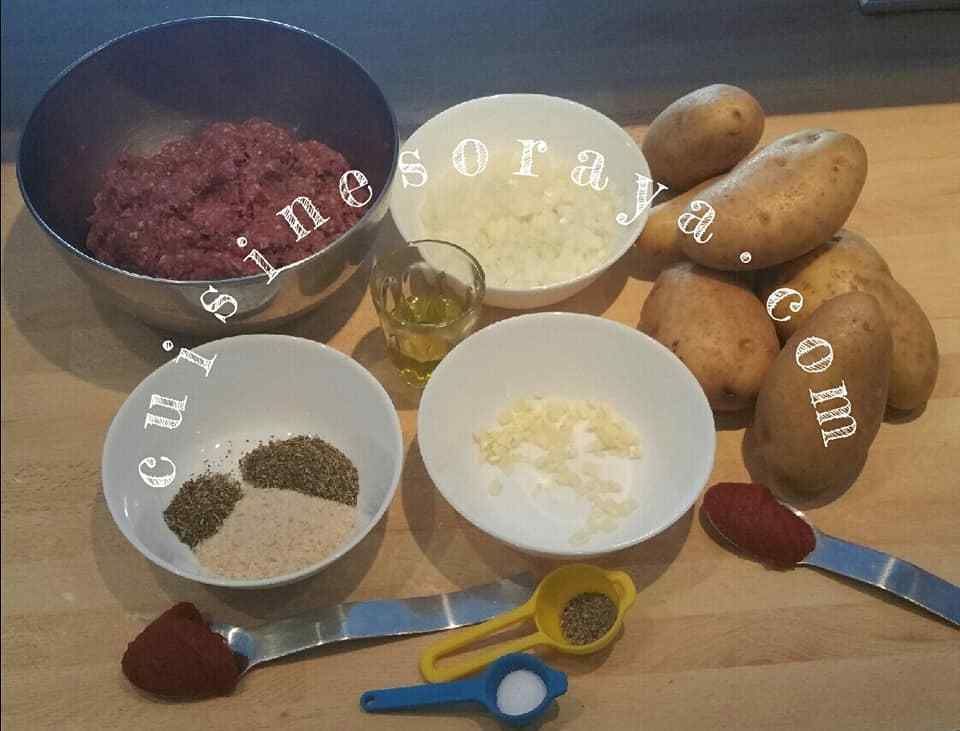 Gratin Kofta et pomme de terre