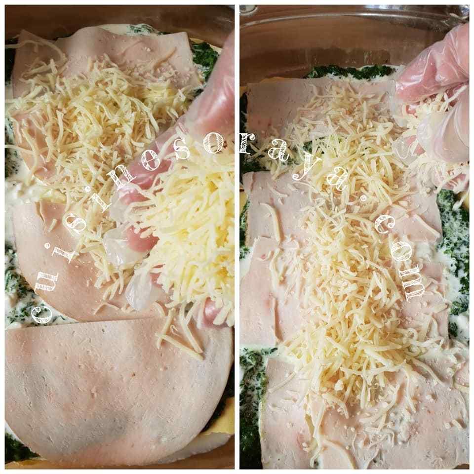 Lasagne épinards chèvre et poulet