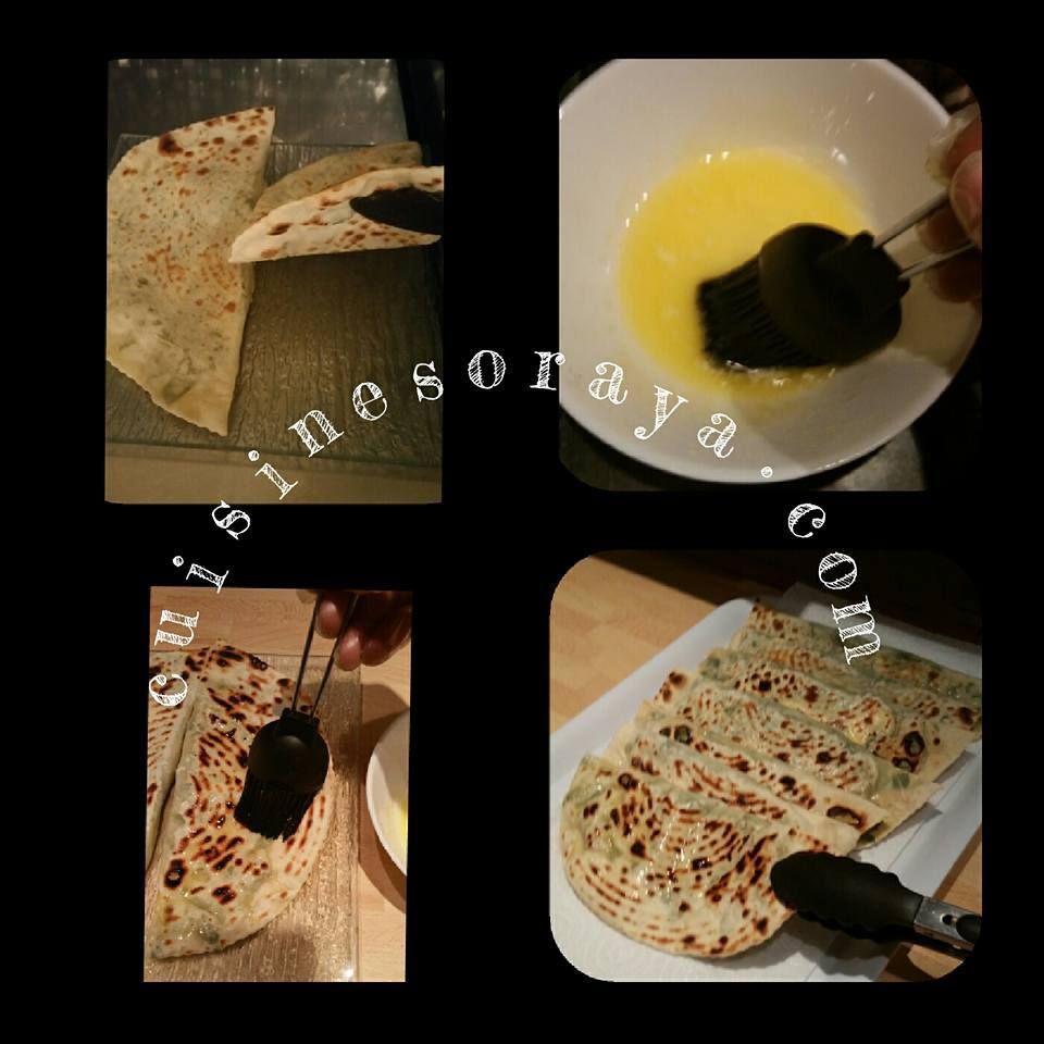 Gözleme aux épinards et fromage.