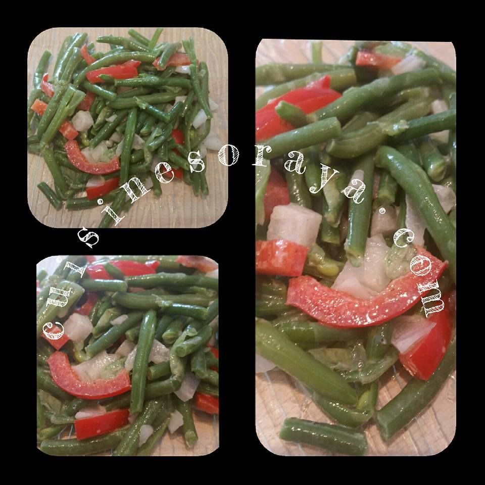 Salade d'haricots verts et poivrons