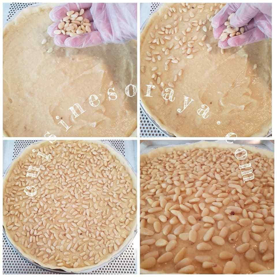 Tarte aux pignons et amandes