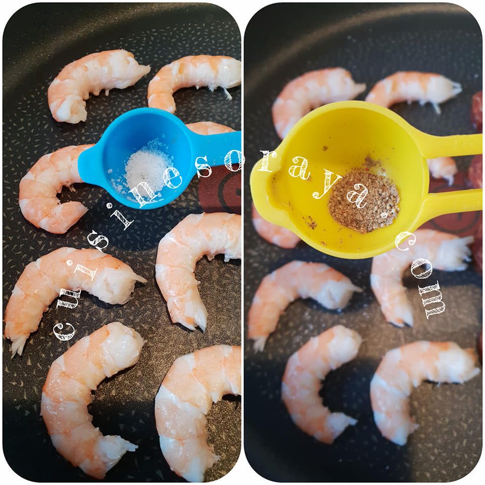 Crevettes au chorizo
