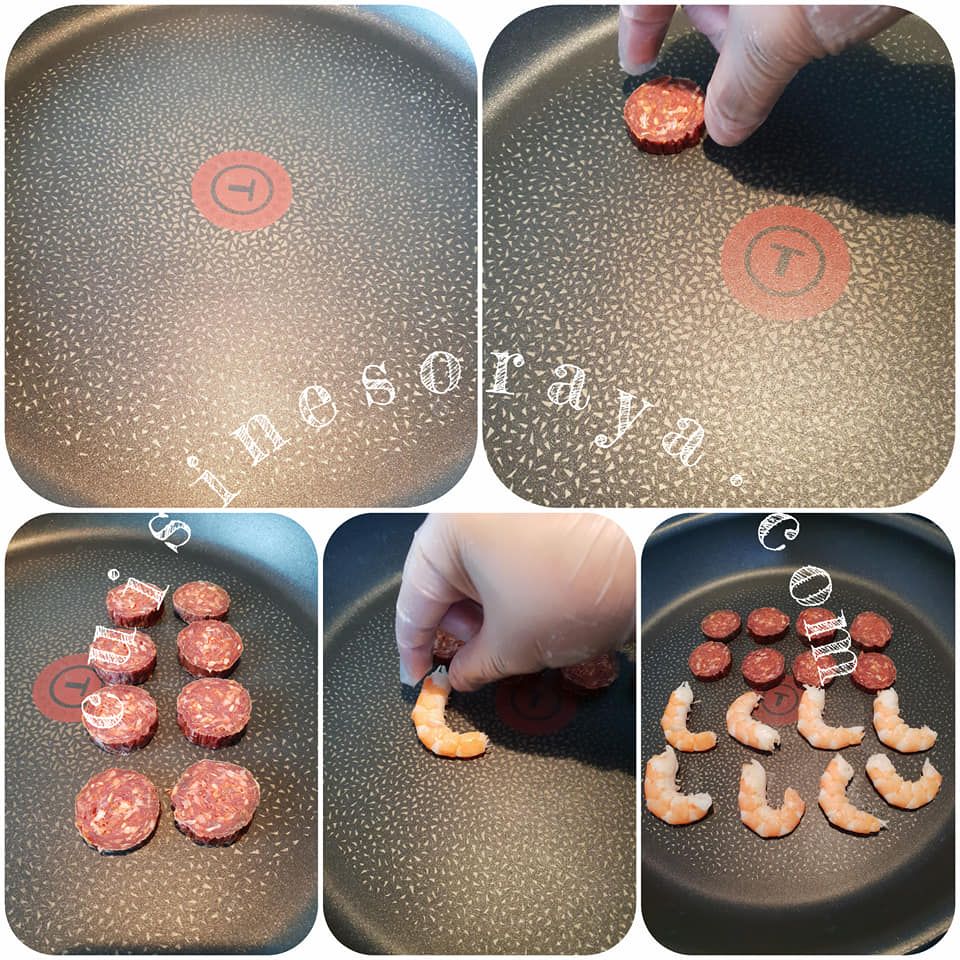 Crevettes au chorizo