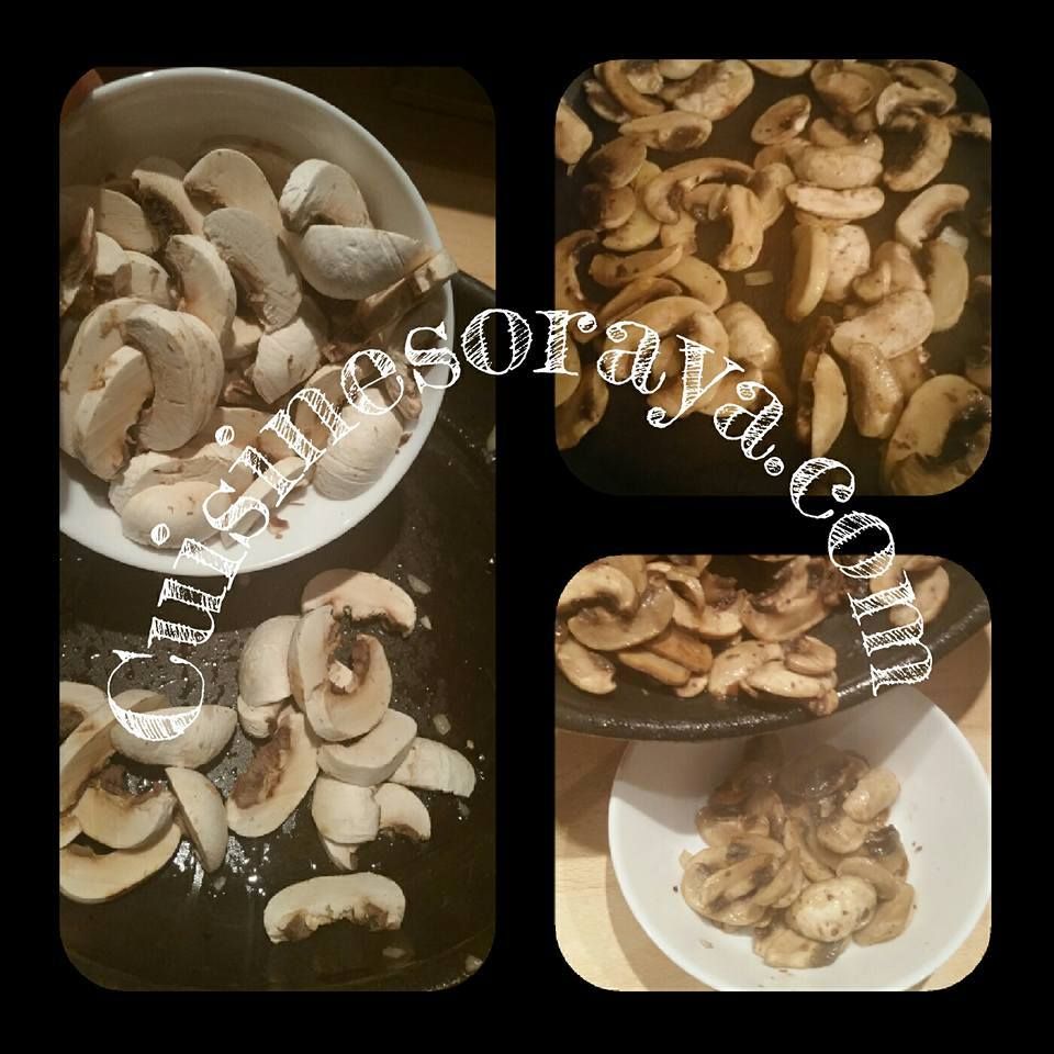 Poulet aux petits oignons à la crème et champignons