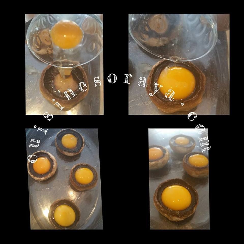 Champignon farci à l'oeuf