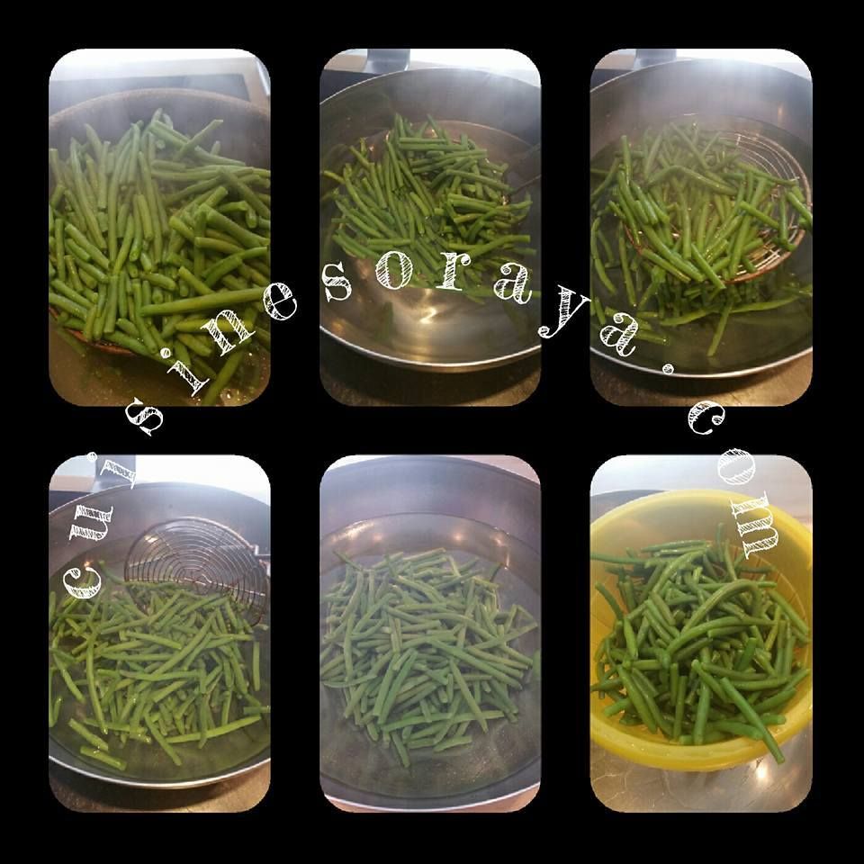 Salade d'haricots verts et poivrons