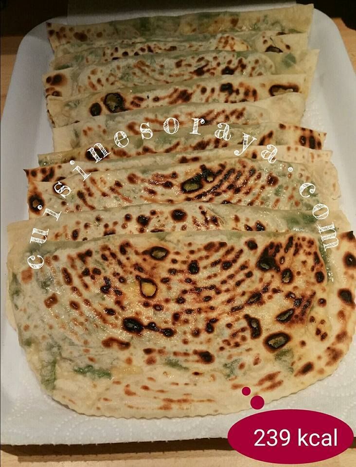 Gözleme aux épinards et fromage.