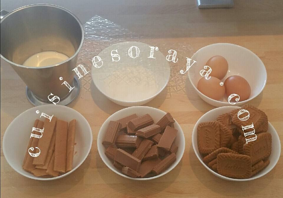 Mousse aux spéculoos sur craquant au praliné
