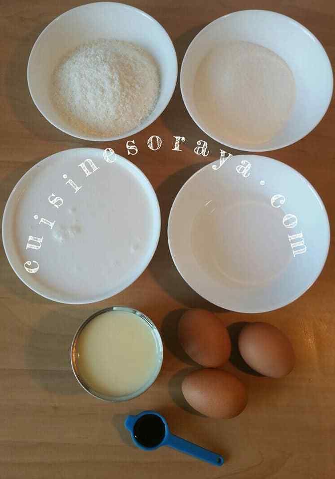Flan caramel lait concentré et noix de coco