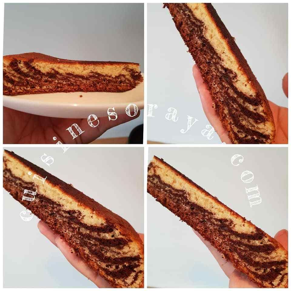 Cake marbré à la poêle