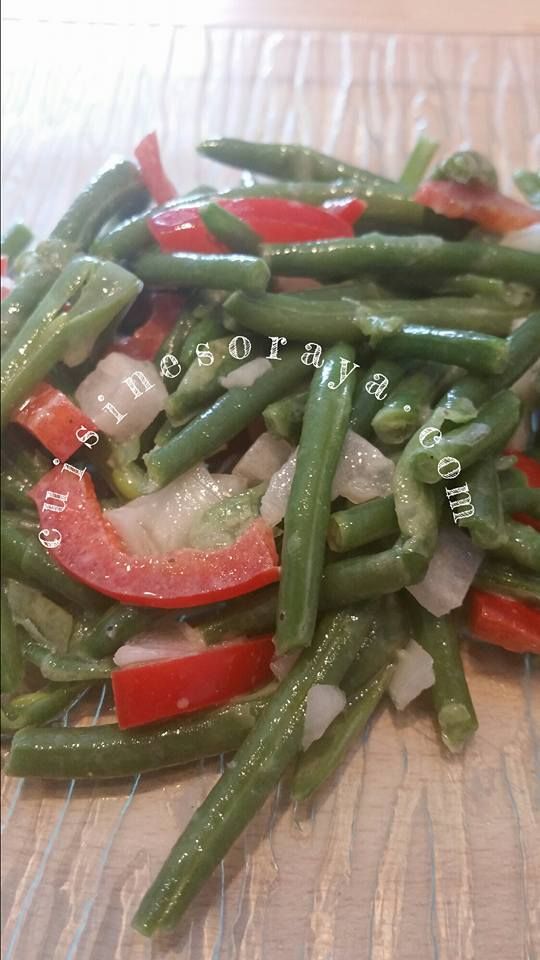 Salade d'haricots verts et poivrons