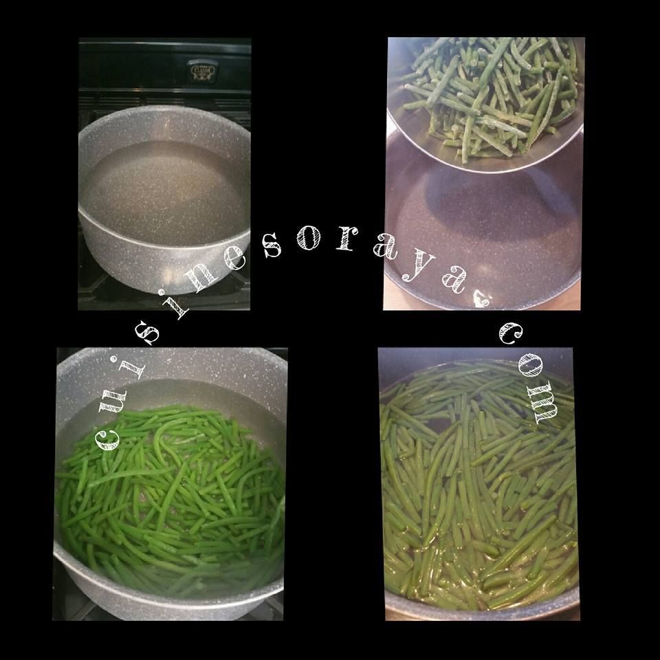 Salade d'haricots verts et poivrons
