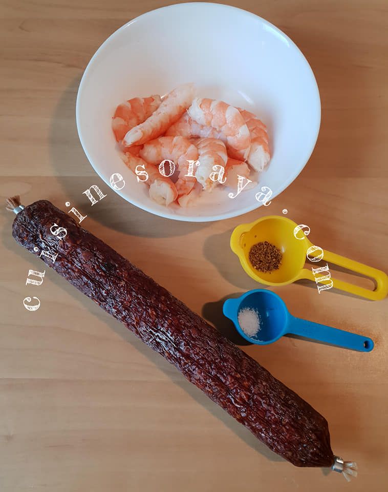 Crevettes au chorizo