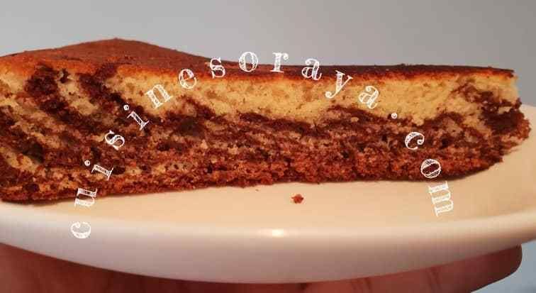 Cake marbré à la poêle