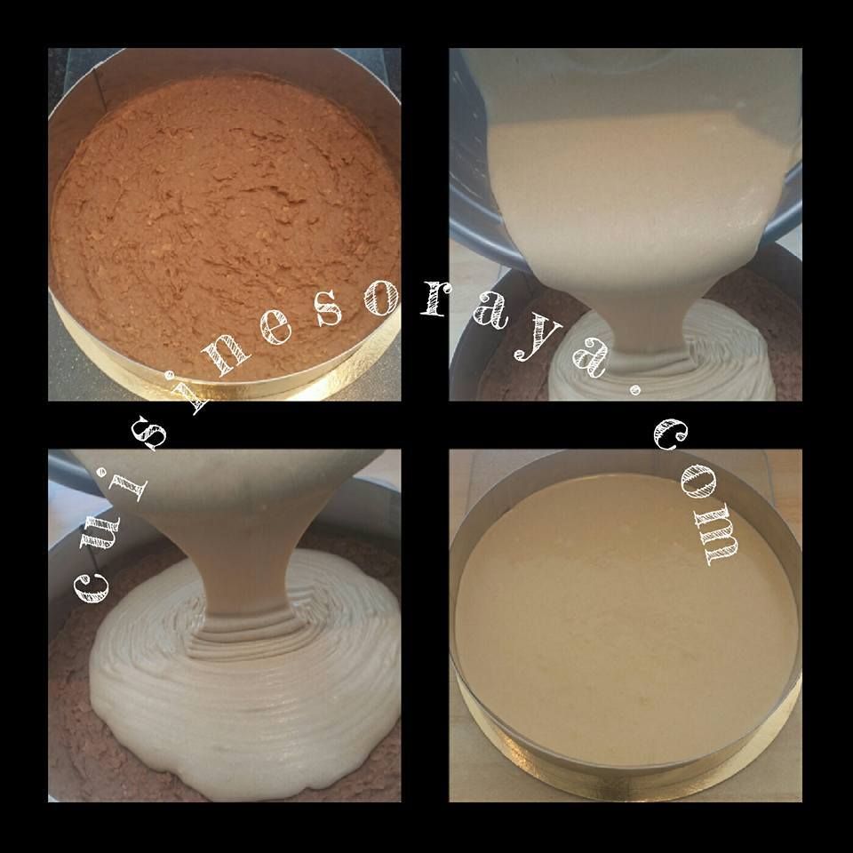 Mousse aux spéculoos sur craquant au praliné