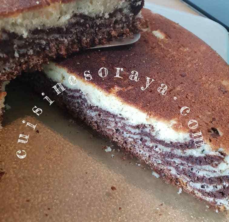 Cake marbré à la poêle