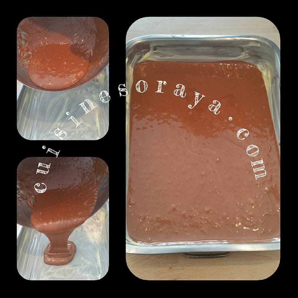 Gâteau choco, crème de lait et noix de coco