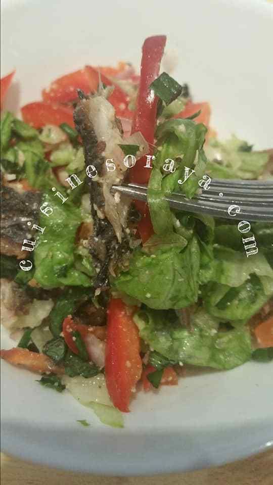 Salade de maquereaux croustillant