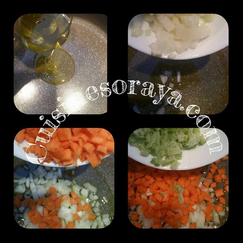 Petits plombs de légumes à l'agneau