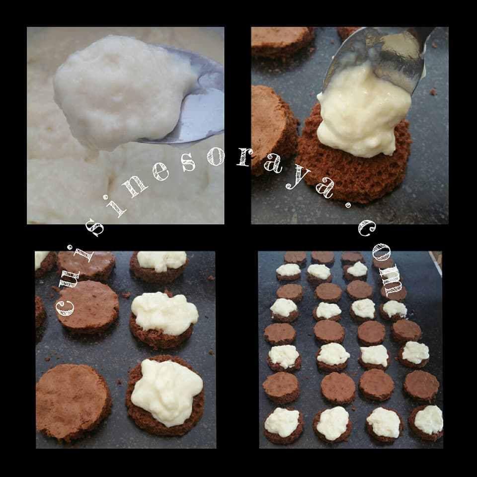 Gâteau choco, crème de lait et noix de coco