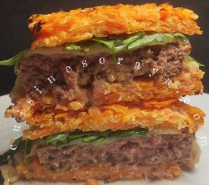 Pain burger à la carotte
