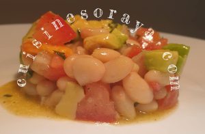 Salade d&rsquo;haricots blancs et d&rsquo;avocats