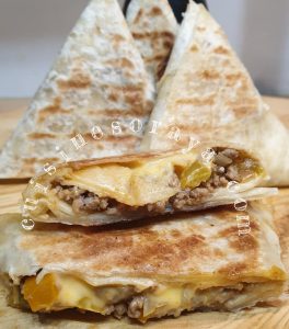Quesadillas de boeuf aux légumes façon brick
