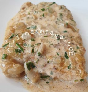 Poisson sauce à la crème d&rsquo;échalote