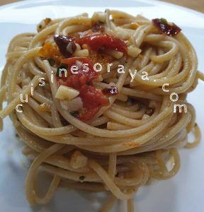 Spaghettis aux tomates et à l&rsquo;ail