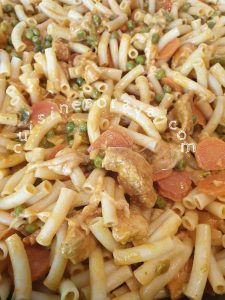 Pâtes aux légumes et poulet