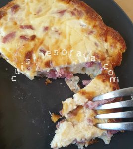 Quiche lorraine sans pâte diététique – Sans résidu