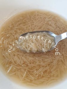 Bouillon de légumes aux vermicelles – Sans résidu