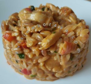 Risoni crémeux au poulet