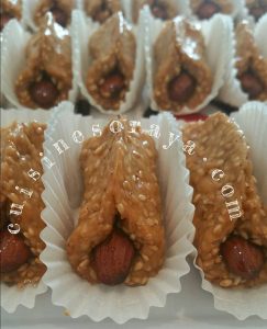 Babouches au sésame et miel