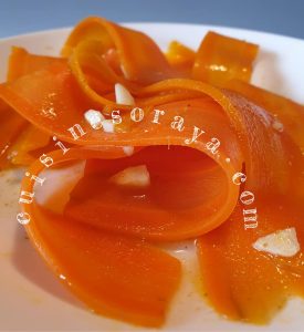 Tagliatelles de carottes à l&rsquo;orientale