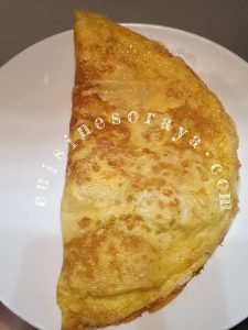 Omelette au chèvre