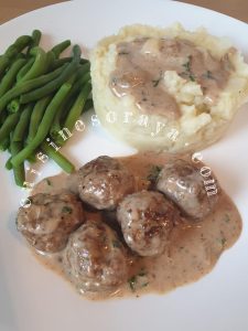 Boulettes de viande sauce poivre