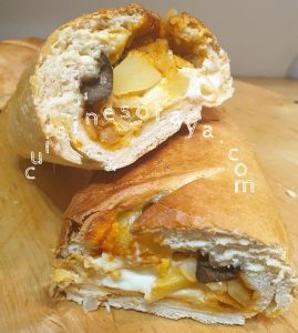 Baguette maison farcie