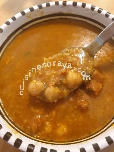 Chorba à la semoule d&rsquo;orge – Chorba Tunisienne Tchicha