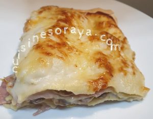 Lasagne au jambon et champignons