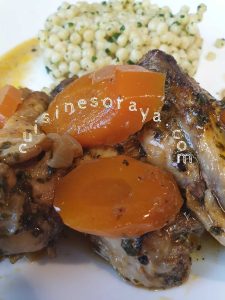 Tajine d&rsquo;ailes de poulet et carotte en sauce