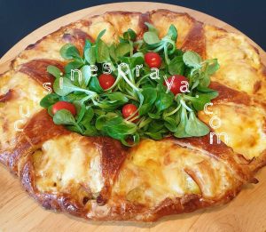 Couronne feuilletée à la raclette