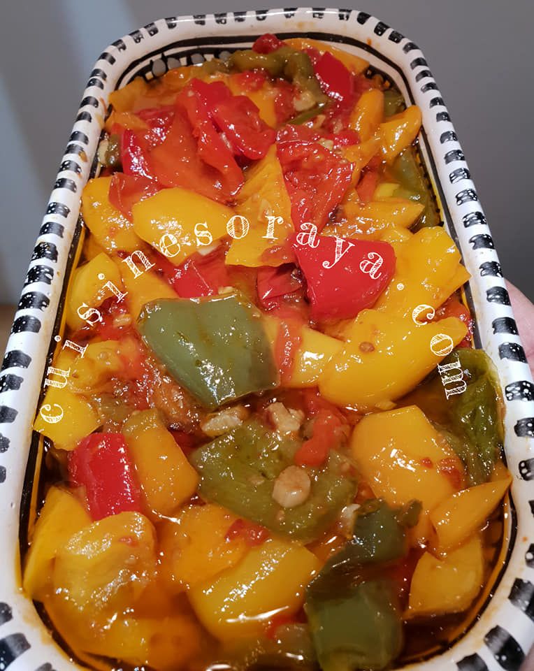 Makbouba – Salade tomates et poivrons confits
