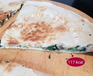 Galette aux épinards, champignons et fromage