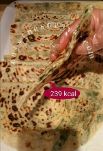 Gözleme aux épinards et fromage.