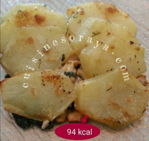 Gratin pommes de terre, saumon, épinards